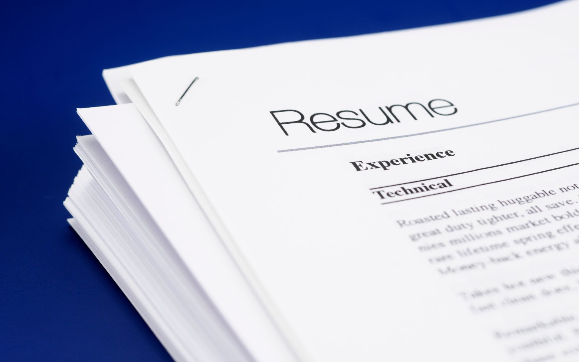 Bring Copies of Your Resume and Any Other Relevant Documents