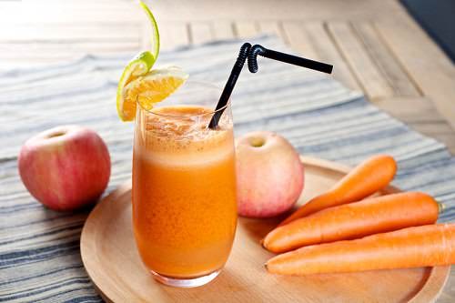 Carrot and apple juice