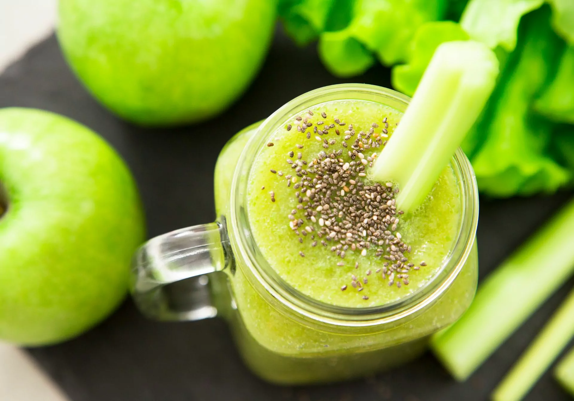 Green Smoothie with Seeds