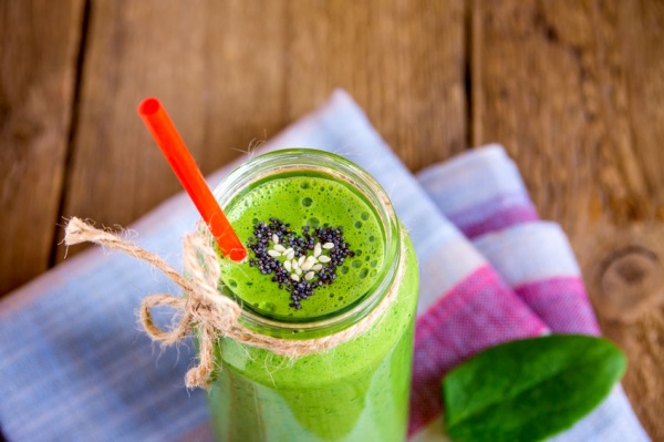Green Smoothie with Seeds