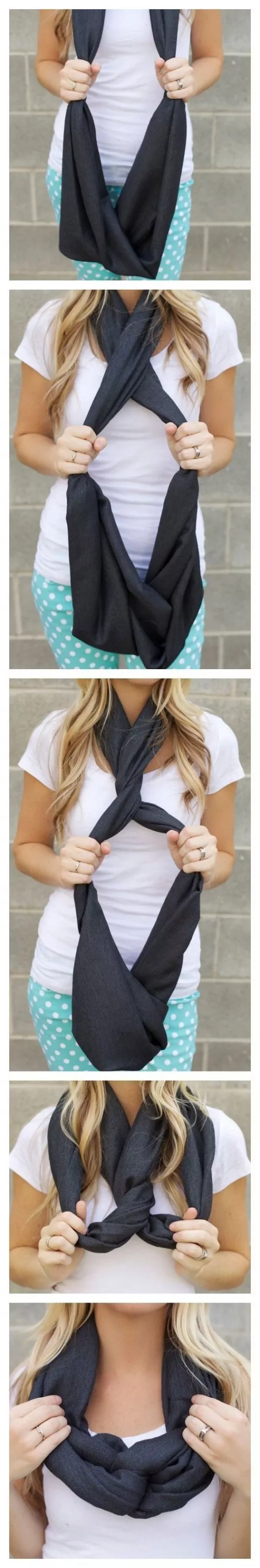 How to tie a scarf The Neat Twist