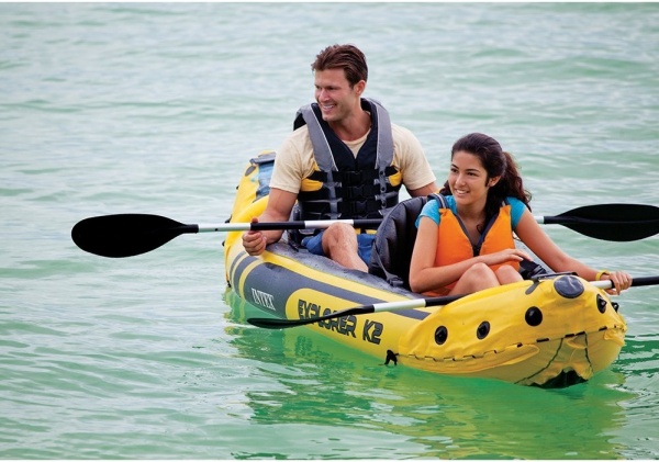 Two Person Inflatable Kayak Set