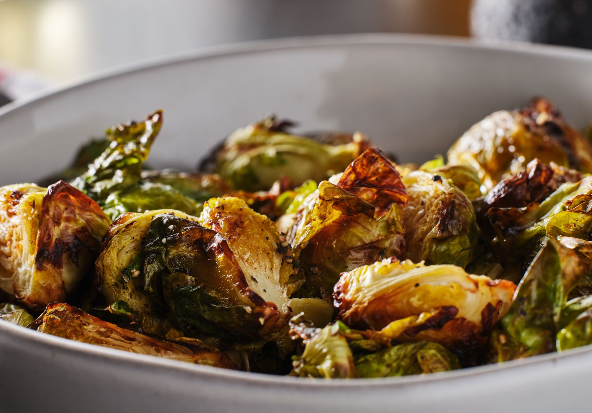 Roasted Brussels Sprouts with Balsamic Vinegar and Honey