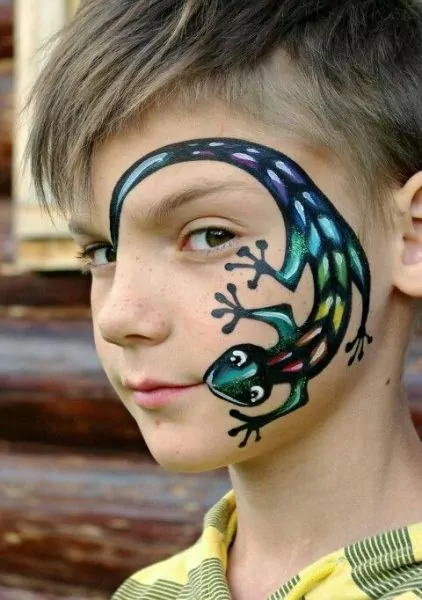 Lizard 10 Halloween  Makeup  Ideas  for Kids