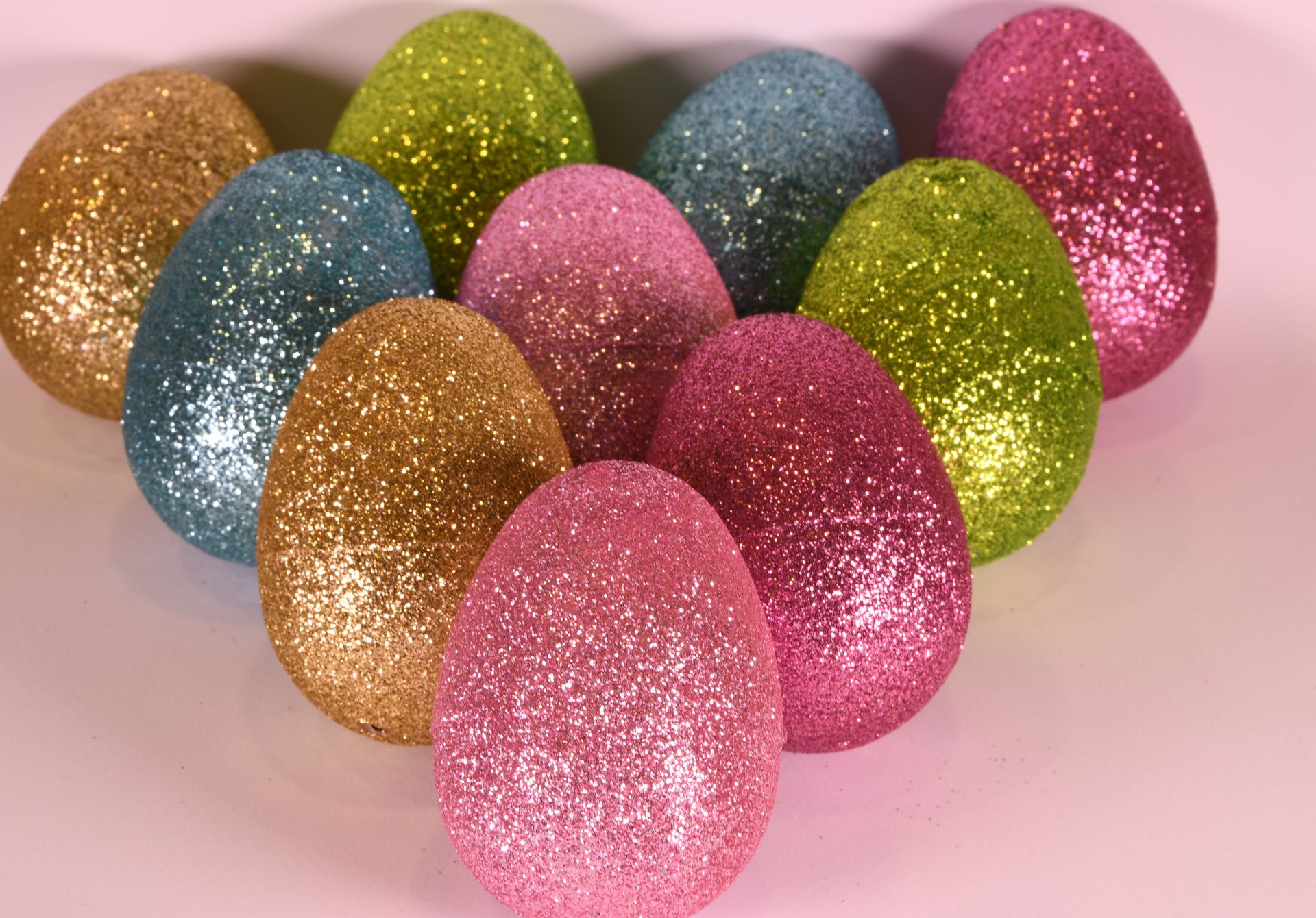 Decorative Glitter Easter Eggs