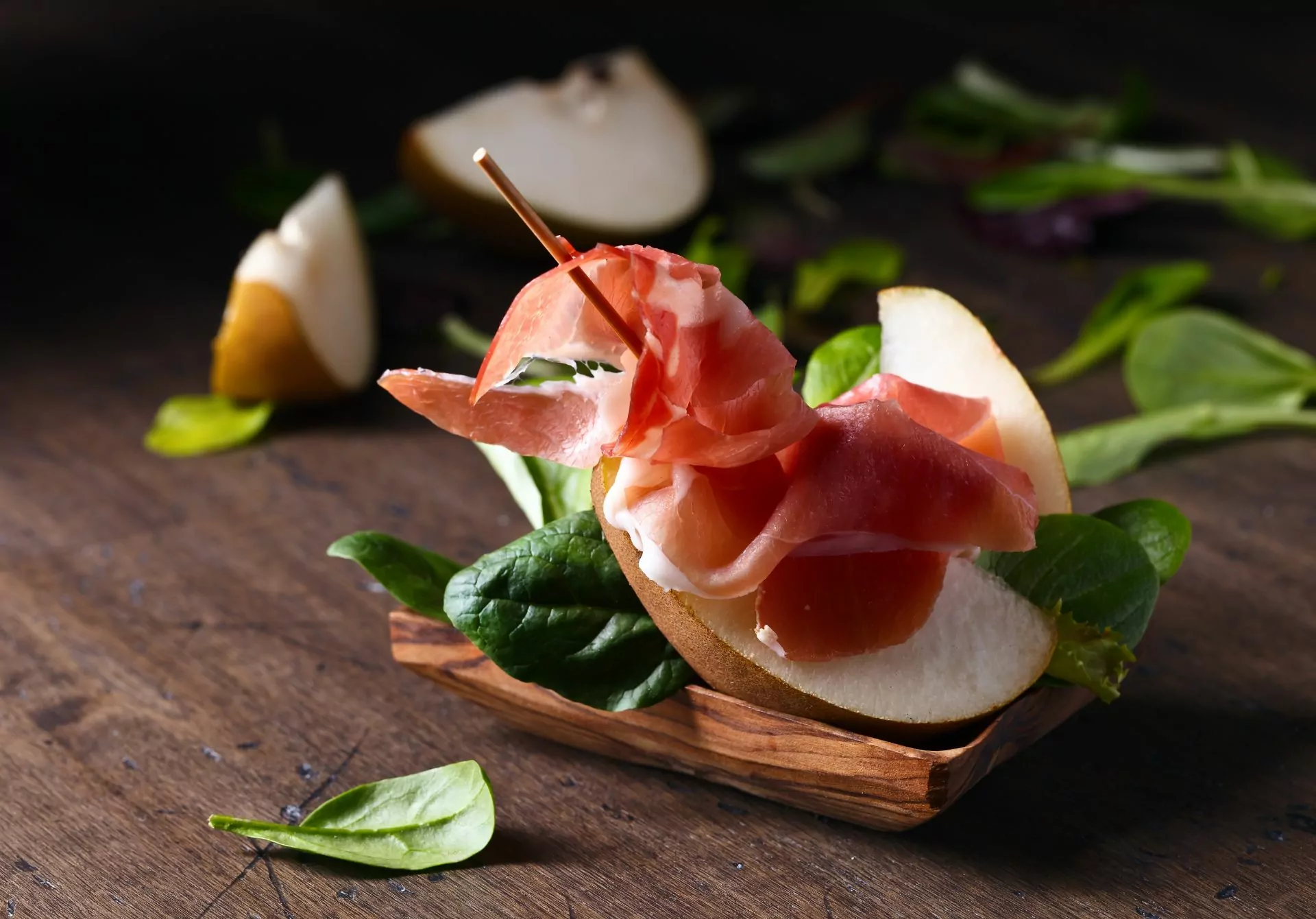 Asian Pear with Prosciutto