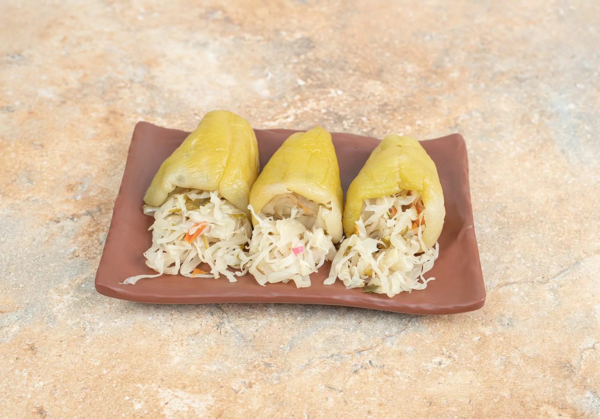 Sauerkraut Stuffed Peppers