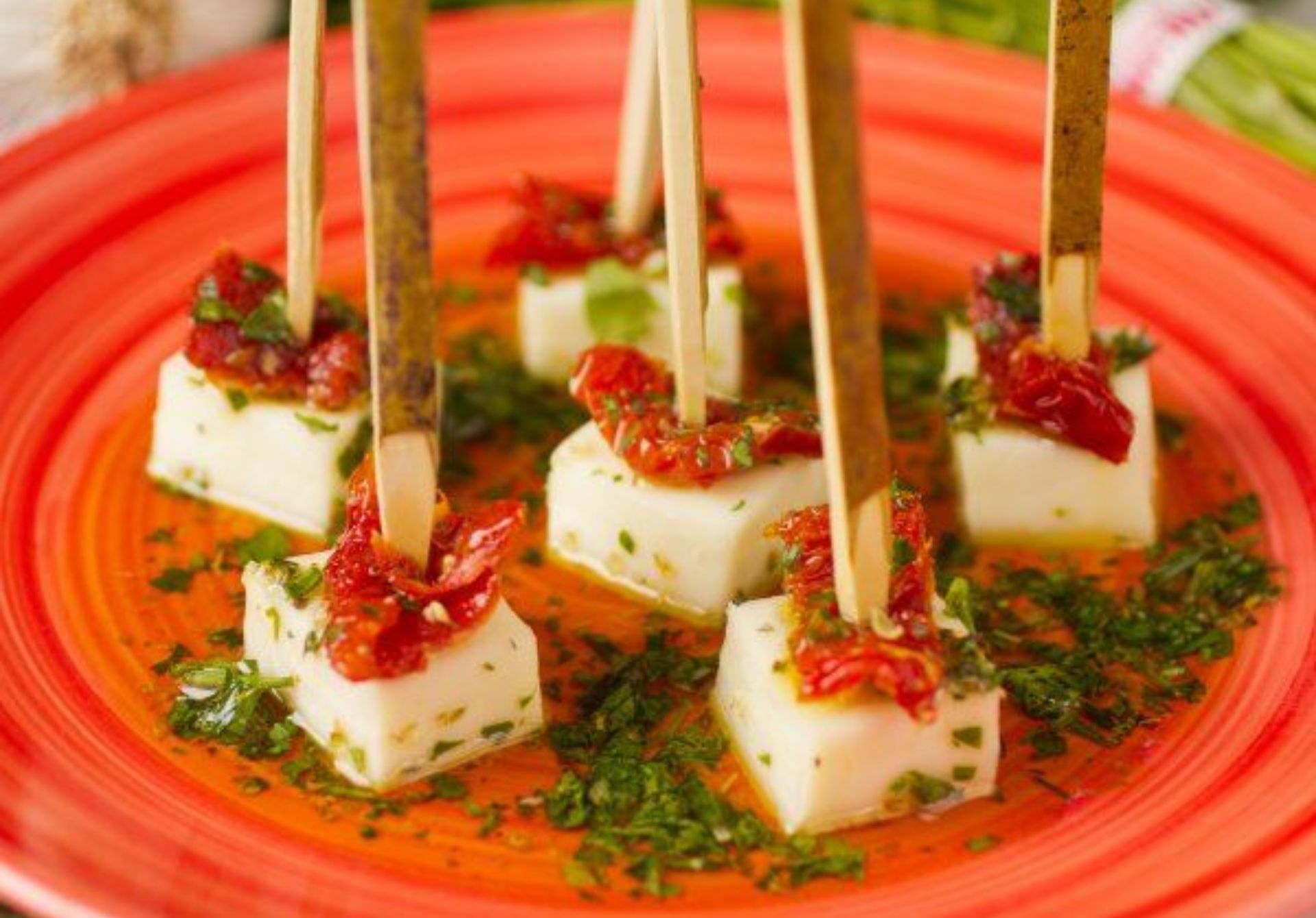 Sun-Dried Tomato and Mozzarella Rolls