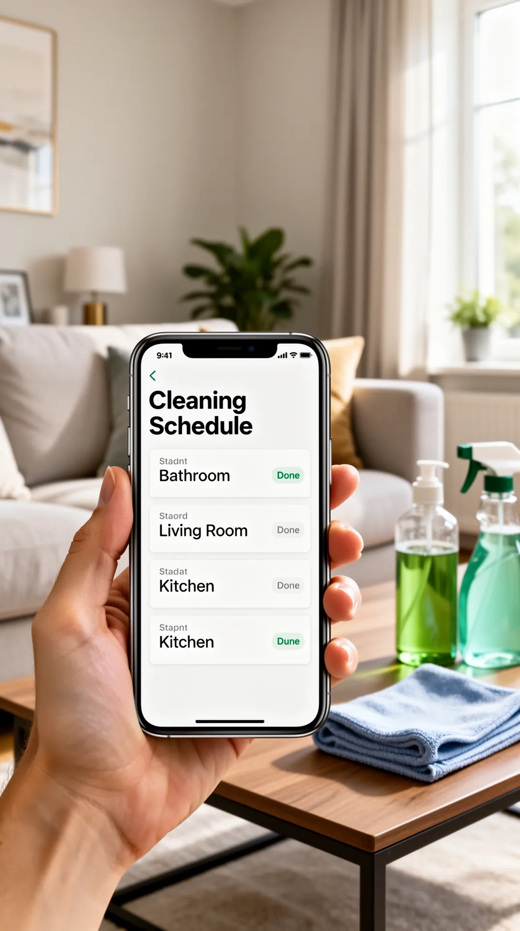 9 Tody for Cleaning Schedules